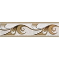 thumbnail image 3 of Dundee Deco Peel and Stick Self Adhesive Wallpaper Border - Abstract Brown Scrolls, 33 ft x 2 in, 3 of 4