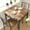 Rustic Brown, variant on EastVita Dining Table & Chairs Kitchen Dining Room Set, Table and 2 Metal and Wood Chairs, Rustic Brown