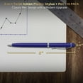 thumbnail image 5 of 10 Twist Action Plastic Stylus Pens Pack - Metallic Barrel, Black Ink - Blue, 5 of 5