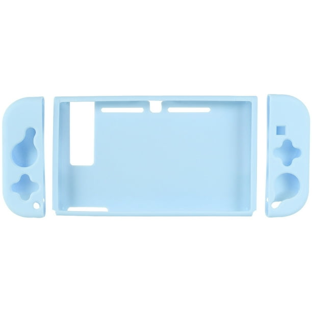 Carcasa protectora de TPU duradera, resistente a golpes y al desgaste, compatible con Switch (azul cielo).