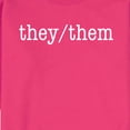 thumbnail image 2 of Instant Message - They Them Pronouns - Men's Crew Neck Fleece Pullover, 2 of 5