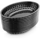 thumbnail image 2 of Cestas de comida rápida, ovaladas, juego de 12, cestas negras para servir restaurante, cestas ovaladas planas para servir comida rápida para picnic, servicio de delicatessen, 2 of 5