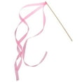 thumbnail image 1 of Miangastore 20Pcs Ribbon Sticks Fairy Sticks Ribbon Streamers Wands Wedding Party Wands Party Favors without Bell (Pink), 1 of 8