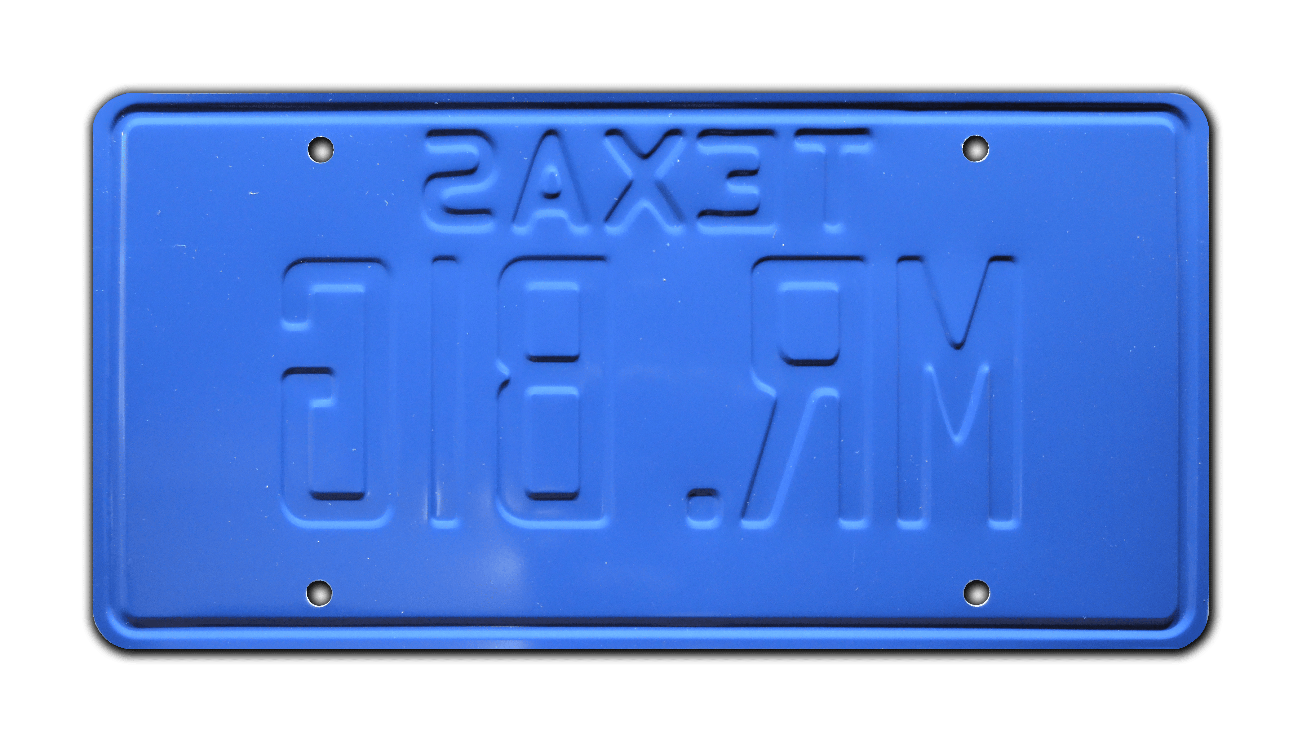 Smokey And The Bandit 'Big Enos' Metal Stamped Replica License Plate - Celebrity Machines