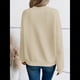 thumbnail image 4 of Sudadera de Cuello en V para Mujer, Larga, Estilo Jersey Albaricoque XXL, 4 of 5