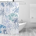 thumbnail image 2 of Coolnut Tropical Palm Trees Bathroom Waterproof Shower Curtain Set Bathtub Curtain with 12 Hooks for Bathroom Decor,Hotel,Room,60"x 72", 2 of 6