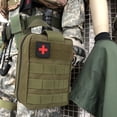 thumbnail image 3 of Bolsa de botiquín de primeros auxilios, bolsa táctica de emergencia, bolsa médica, botiquín de primeros auxilios de viaje, bolsa de rescate, para acampar al aire libre, portátil (no contiene ningún material médico) MFZFUKR 221342-3, 3 of 8