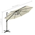 thumbnail image 4 of vidaXL 4-Tier Parasol with Aluminium Pole Sand 3x3 m, 4 of 5