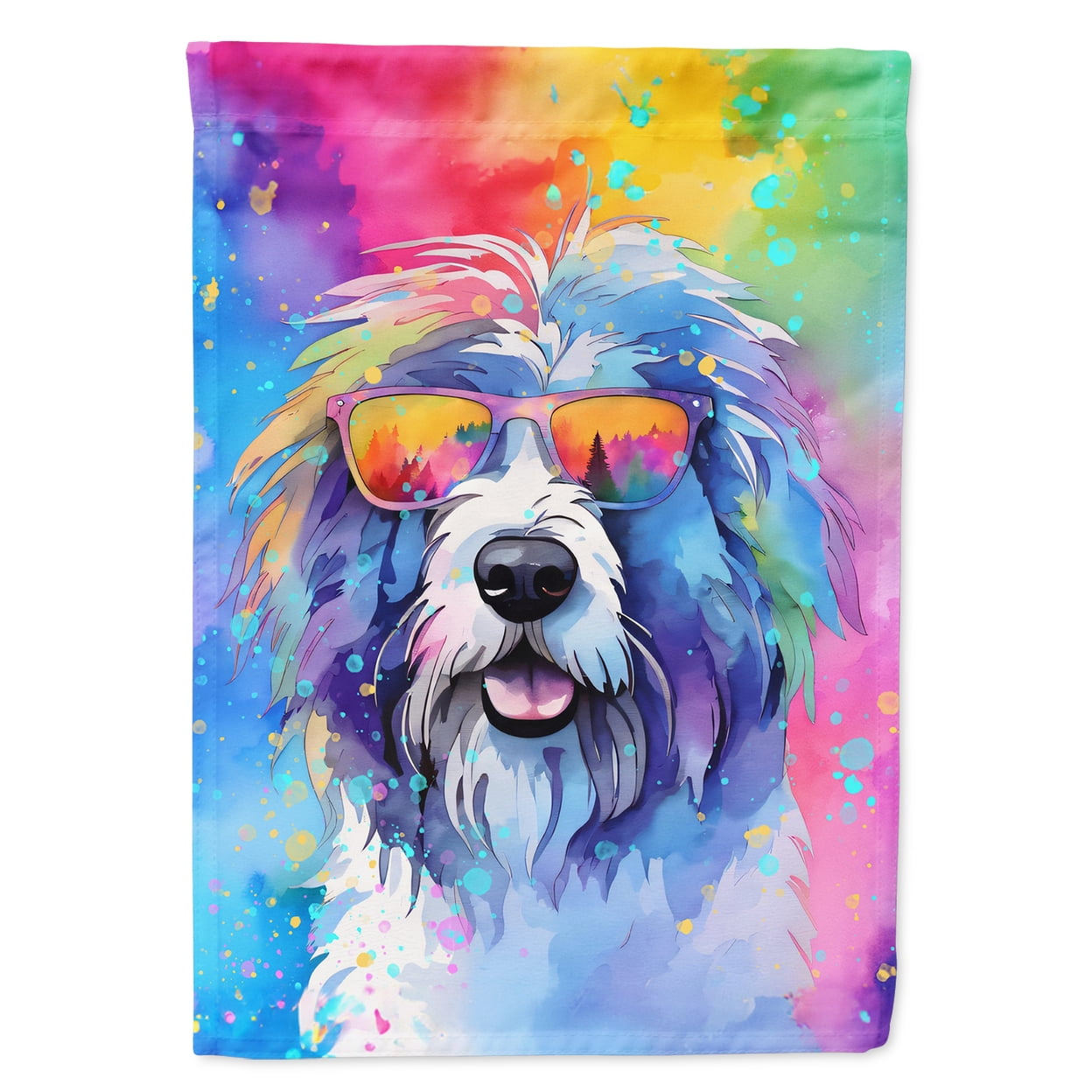 Chihuahua Hippie Dawg Garden Flag 11.25 in x 15.5 in