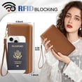 thumbnail image 3 of Monedero largo de piel con cierre RFID Wallet Chelmon, 3 of 6