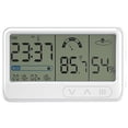 thumbnail image 2 of Giunmcul 50% Off Clear Digital Alarm Clock with Background Lighting LCD Weather Display Temperature Humidity Screen Snooze Alarm Electronic Management Reminder, 2 of 5