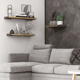 thumbnail image 4 of Repisas Flotante Minimalista para Decorar 3 piezas Marron claro, 4 of 4