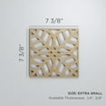 thumbnail image 3 of Ekena Millwork 7 3/8"W x 7 3/8"H x 1/4"T Extra Small Garland Decorative Fretwork Wood Wall Panels, Hickory, 3 of 18