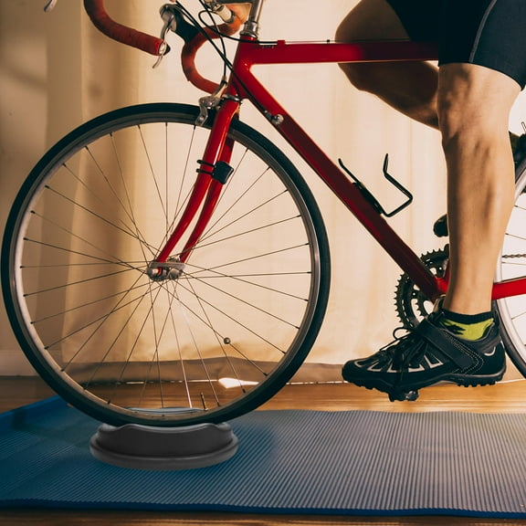 OATIPHO 2Pcs Bike Accessories Front Wheel Block Stand Black Plastic for Trainer Use