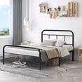 thumbnail image 2 of Lusimo 14"Heavy Duty Twin Metal Bed Frame No Box Spring Needed and Noise-Free Mattress Foundation Twin Size, 2 of 9