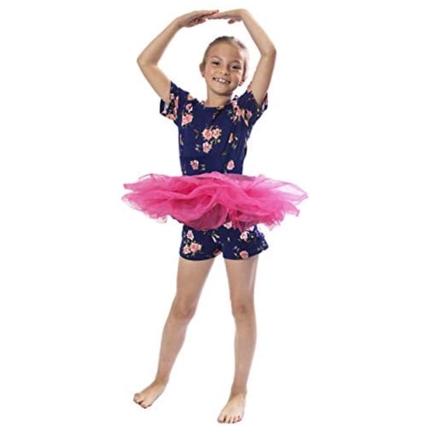 BellaSous Mock Pancake Tutu para Pascua, vestidos de primavera, disfraces de Halloween, tutú de princesa y ballet, recitales de baile o carrera divertida (tamaño Queen, talla grande, rosa fuerte) BellaSous 421-HP-QU