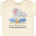thumbnail image 4 of Inktastic My Great Grandma Loves Me to the Moon and Back Elephant Boys or Girls Baby Bodysuit, 4 of 5