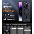 thumbnail image 2 of Funda con Soporte Magnético invisible, Delgada Mate, para iPhone 14 Pro Max, Negro, 2 of 7