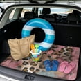 thumbnail image 2 of Jeiento Leopard Paw Print Car Trunk Mat 29"x39", Non Slip Stain Resistant Rear Cargo Protector for Dog Owners, 2 of 7