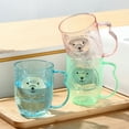 thumbnail image 7 of Transparent Bear Mouthwash Cup, Household Brushing Cup for Kids, Students, Couples, Toothbrush Rinse Cup, Wash Cup for Bathroom, Durable Drinking Glass, Bulk Wholesale, 7 of 7