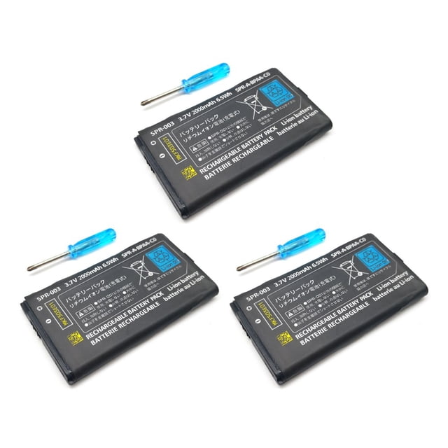 Chok Battery for NS 3DS 3DSLL 3DSXL 3.7V 2000mAh Lithium Battery Replacement Game Console Battery SPR-003