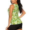 thumbnail image 3 of Gaeub Kiwi Lemon Women's Workout Tank Tops Lightweight Sleeveless Shirts for Women for Athletic Running Tennis Yoga - Large, 3 of 9