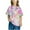 Hot Pink, variant on Lilgiuy Girls Boys Short Sleeve Gradient Print Tops Child Crewneck Summer Casual Loose Tshirt,Blue,6 Years