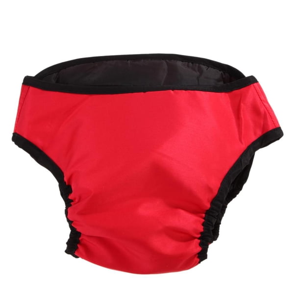 Sywqhk Pantalones fisiológicos para mascotas, pantalones cortos sanitarios para menstruación de perros hembra (rojo S) Sywqhk Para estrenar