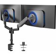 thumbnail image 1 of Support de Moniteur Pneumatique Triple, Bras Pneumatiques Fixes Réglables, Rotation Pivotante, Robuste, Support de Bureau VESA avec Pince Cclamp, Max VESA x STANDVG, 1 of 9