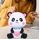 thumbnail image 3 of Estatua de panda, hermosa decoración de mesa, estatua de animal irrompible, alcancía de panda Estilo A, 3 of 7