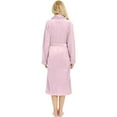HEARTNICE Womens Fleece Robes, Plush Long Bathrobe Soft Warm Robes,(Dusty Pink,LXL)