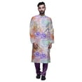 thumbnail image 1 of Atasi Kurta Décontracté Imprimé à Col Chinois avec Churidar Kurta Chemise pour Homme, 1 of 1