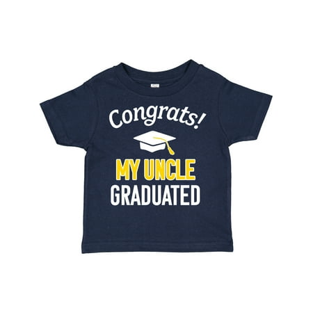 

Inktastic Congrats! My Uncle Graduated with Cap Boys or Girls Toddler T-Shirt
