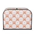 thumbnail image 2 of Picia love plaid fox Print 4 Slice Toaster Cover , Toaster Protector Dustproof Kitchen Appliance Cover, Kitchen Appliance Dustproof Protector, 2 of 7