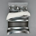 thumbnail image 2 of Ambesonne Grey Bedding Set 3 Pcs, Realistic Vivid Plates, Twin XL, Grey Taupe, 2 of 3