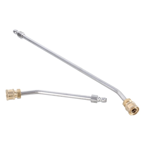 2Pcs Pressure Washer Extension Wand Extension Lances Curved Extension Rod