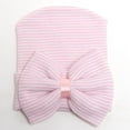 thumbnail image 3 of Zukuco Newborn Baby Girl Hat with Big Bow Soft Cute Knot Baby Comfy Nursery Beanie 0-3 months, 3 of 9