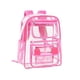 thumbnail image 2 of Clear Backpack Stadium aprobado - Vinilo resistente de 0,5 mm, correas ajustables, bolsa de seguridad con cordón y bolsillo con cremallera, 41x15x14 cm, 2 of 8