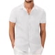 thumbnail image 2 of pstuiky camisetas de hombre, Camisa informal de verano para hombre, de color liso, de manga corta y con solapa y botones. camisetas de hombre s, 2 of 6