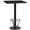 Black, variant on Flash Furniture 24'' Square Mahogany Laminate Table Top with 18'' Round Bar Height Table Base and Foot Ring