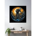 thumbnail image 2 of Mountain Bike Retro Vintage Gift Poster Wall Art, Modern Wall Decor, 30x30 UNFRAMED, 2 of 3