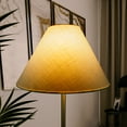 thumbnail image 2 of Brightech Mika – Free Standing Classic Floor Lamp – Elegant Tall Pole Lamp for Living Room or Bedroom – Mid-Century Modern Stand Up Lamp with A-Line Open Shade and LED Bulb – Gold/Antique Brass, 2 of 5