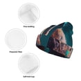 thumbnail image 3 of Hirioo Abstract Botanical Heart for Men's Knit Cuffed Beanie for Outdoor Activities Unisex, 3 of 6