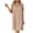 Khaki, variant on Edvintorg Womens Nightgown Short Sleeve Sleepshirt Square Neckline Nightshirt Soft Pajamas Dress Casual Sleepwear Womens Clothes Red L