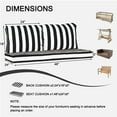 thumbnail image 5 of Outdoor Loveseat Cushion Set, 48 x 24, Water Repellent, Fade Resistant, Couch love seat, 5 of 6