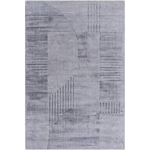 BoutiqueRugs Tjode Contemporary Area Rug - Slate Blue, Gray - 10' x 14'