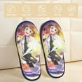 thumbnail image 2 of My Hero Academia Ochako Uraraka Furry Slippers For Men Women Fuzzy House Slippers Winter Anti-Slip Indoor And Outdoor Slip On Shoes Medium, 2 of 8