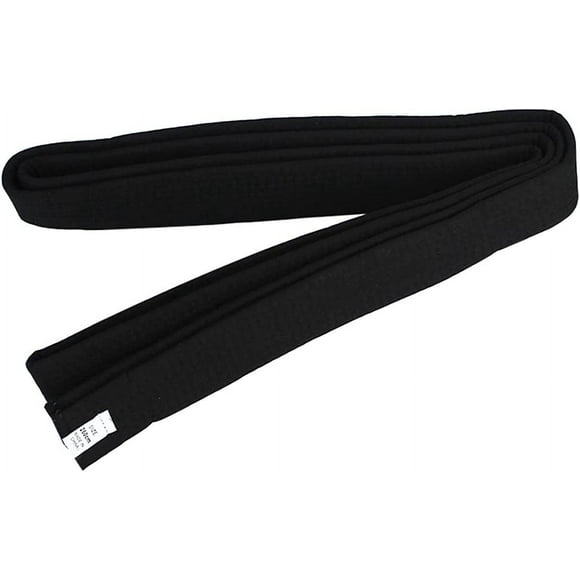PinesC Double Wrap Taekwondo Belt Karate Judo Hapkido Martial Arts Uniform Color Rank Belt 220cm Black Length 220cm87inch
