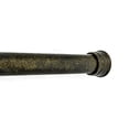 thumbnail image 1 of Tailor & Taylor 1 Inch Decorative Curtain Rod, 96 inches Width Windows Rod with Y Style Bracket with Metal Wall Mount Brackets Finials for Living Room, Kitchen and Windows (Pewter), 1 of 1