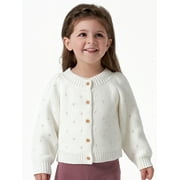 Modern Moments by Gerber Baby & Toddler Girl Balloon Sleeve Cardigan Sweater (12M - 5T)
